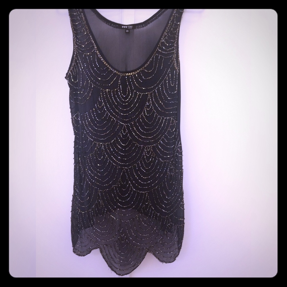 Sheer beaded top